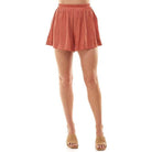 TCEC Pink Summer Shorts for Women with a Comfortable Elastic Waistband