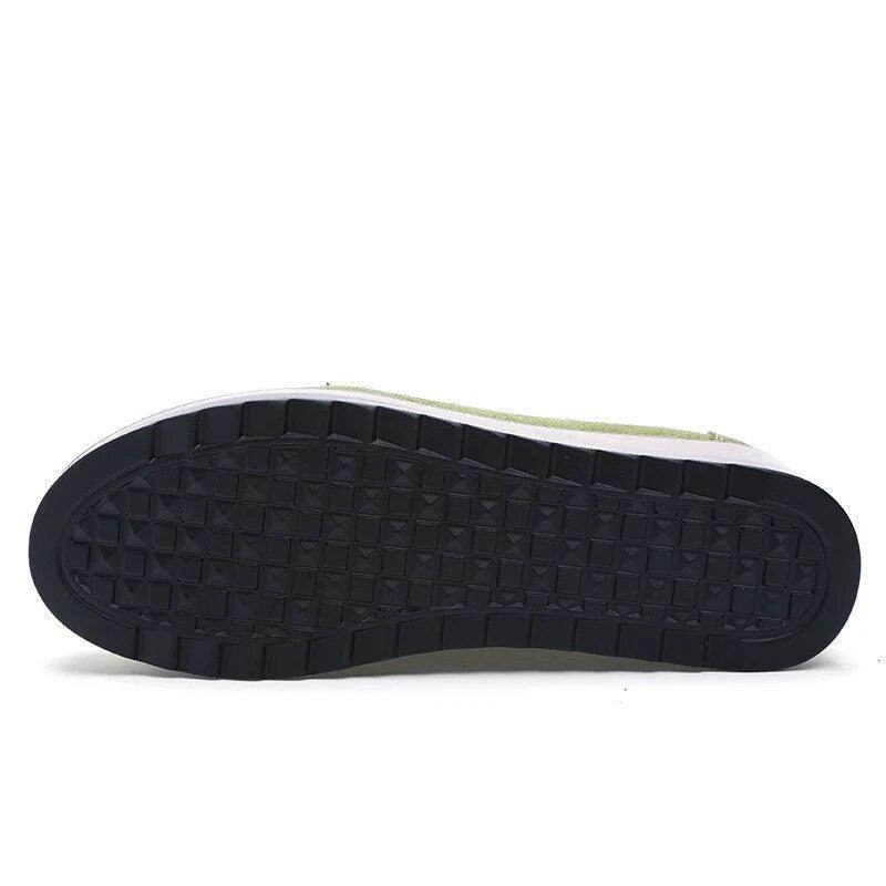 Sole of VacationGrabs platform slip-ons for travel with durable traction and comfortable design