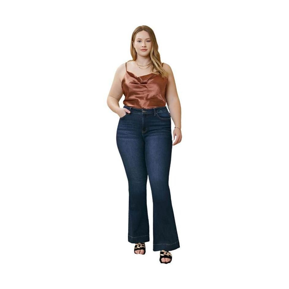 Plus High Rise Flare - VacationGrabs