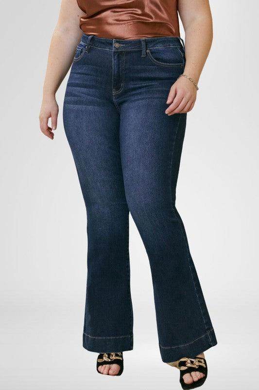Plus High Rise Flare - VacationGrabs
