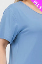 Women's Plus Size Basic Short Sleeve Shirts - VacationGrabs