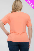 Women's Plus Size Basic Short Sleeve Shirts - VacationGrabs