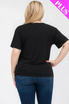 Women's Plus Size Basic Short Sleeve Shirts - VacationGrabs