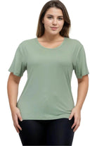 Women's Plus Size Basic Short Sleeve Shirts - VacationGrabs