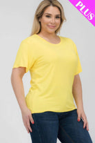 Women's Plus Size Basic Short Sleeve Shirts - VacationGrabs