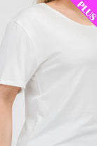 Women's Plus Size Basic Short Sleeve Shirts - VacationGrabs