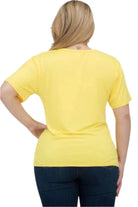 Women's Plus Size Basic Short Sleeve Shirts - VacationGrabs