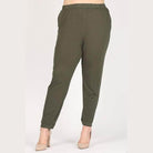 Plus Size High Waist Loose Fit Pants - VacationGrabs