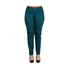 Plus Size High Waist Solid Stretch Jeans Pants - VacationGrabs