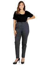 Plus Size High Waist Solid Stretch Jeans Pants - VacationGrabs