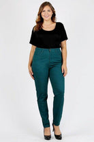 Plus Size High Waist Solid Stretch Jeans Pants - VacationGrabs