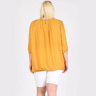 Plus Size Ruffle Round Neck Top - VacationGrabs