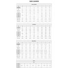 VacationGrabs size guide chart for women's plus size snake print jumpsuit and other apparel sizes
