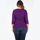 Plus Size Waist Tie Top - VacationGrabs