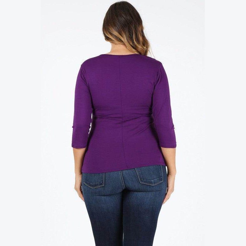 Plus Size Waist Tie Top - VacationGrabs