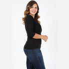 Plus Size Waist Tie Top - VacationGrabs