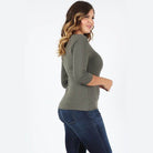 Plus Size Waist Tie Top - VacationGrabs