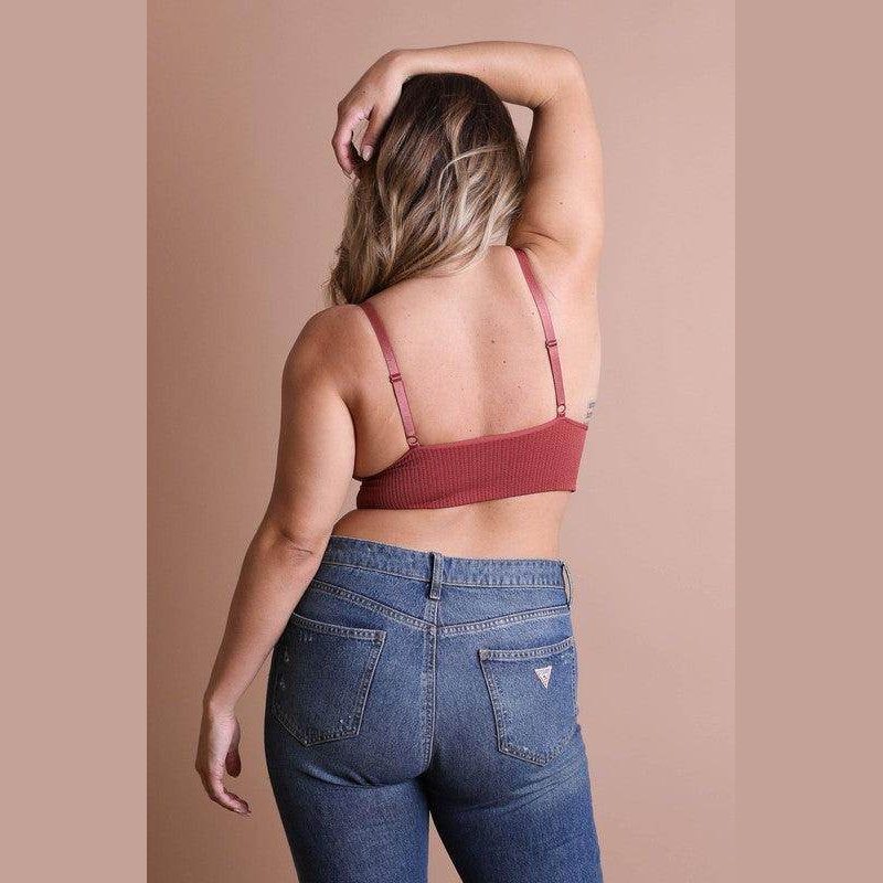 Plus Size Waistband Loop Lace Brami - VacationGrabs