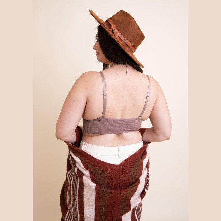 Plus Size Waistband Loop Lace Brami - VacationGrabs