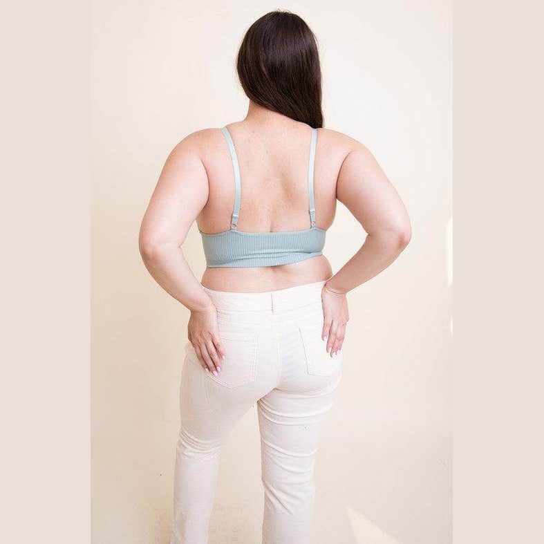 Plus Size Waistband Loop Lace Brami - VacationGrabs