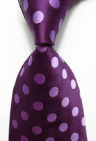 Polka Dot Ties For Men 100% Silk Necktie Set Gold Green - VacationGrabs