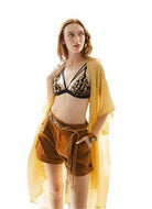 Pom Trimmed Jacquard Kimono - VacationGrabs