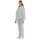 Premium Cotton Blend Hoodie 2PC Set - VacationGrabs