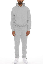 Mens Cotton Blend Hoodie Pants Set - VacationGrabs