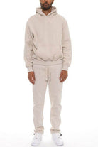 Mens Cotton Blend Hoodie Pants Set - VacationGrabs