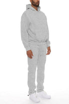 Mens Cotton Blend Hoodie Pants Set - VacationGrabs