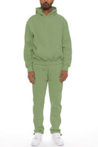 Mens Cotton Blend Hoodie Pants Set - VacationGrabs