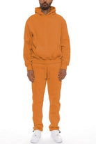 Mens Cotton Blend Hoodie Pants Set - VacationGrabs