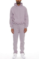 Mens Cotton Blend Hoodie Pants Set - VacationGrabs