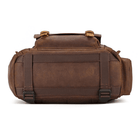 Premium leather camera backpack with durable straps and spacious compartments for photographers