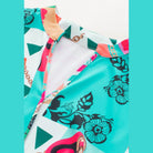 Printed Surplice Half Sleeve Mini Dress - VacationGrabs