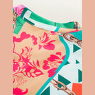 Printed Surplice Half Sleeve Mini Dress - VacationGrabs