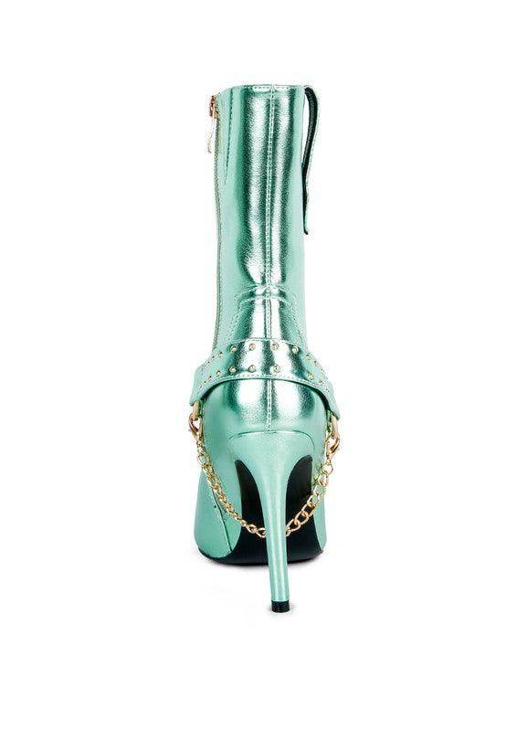 Pro Tip High Heeled Cult Ankle Boot - VacationGrabs