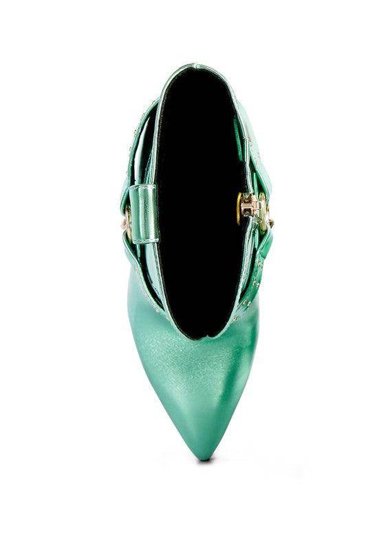 Pro Tip High Heeled Cult Ankle Boot - VacationGrabs