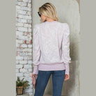 Andante USA Women's Puff Sleeve Top for Casual Outings in Soft Pink with Cozy Fabric