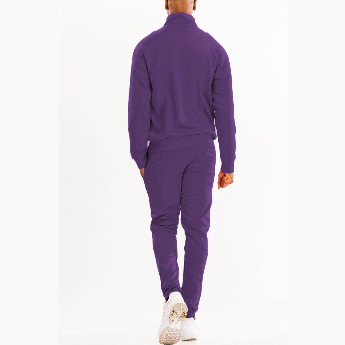 Men's 2PC Track Set in Purple Sportswear for Men with Comfortable and Stylish Fit