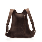 Stylish quality leather travel backpack with adjustable straps and a sleek design