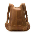 Quality leather travel backpack with a sleek design and comfortable adjustable straps