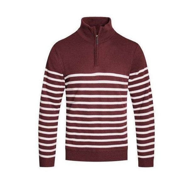 Quarter Zipper Pullover Sweater - VacationGrabs