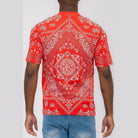 Red Bandana Print T-shirt - VacationGrabs