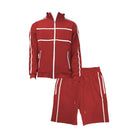 Red Jordan Track Jacket Short Set - VacationGrabs