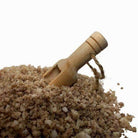 BeNat Travel Essentials Relaxing Foot Soak for Colds with natural ingredients in a wooden container