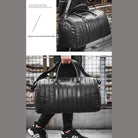 Retro Genuine Leather Duffel Bags Stylish Shoulder - VacationGrabs