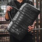 Retro Genuine Leather Duffel Bags Stylish Shoulder - VacationGrabs