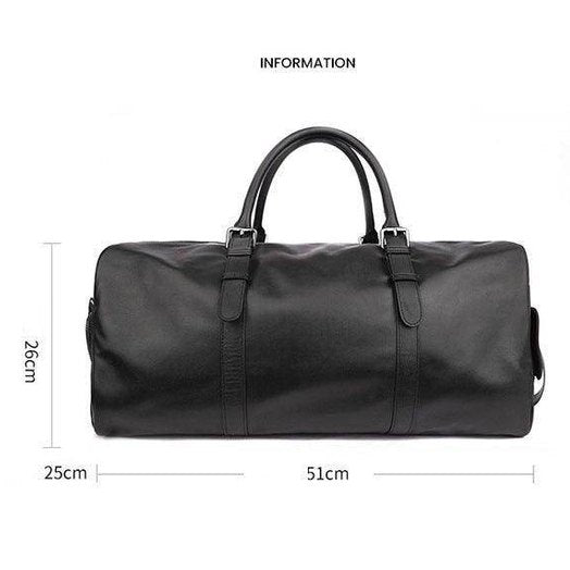 Retro Genuine Leather Duffel Bags Stylish Shoulder - VacationGrabs