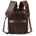 Retro leather backpack from VacationGrabs with sturdy straps and a stylish design for everyday use